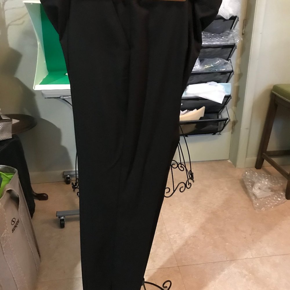 Black Straight Leg Trousers